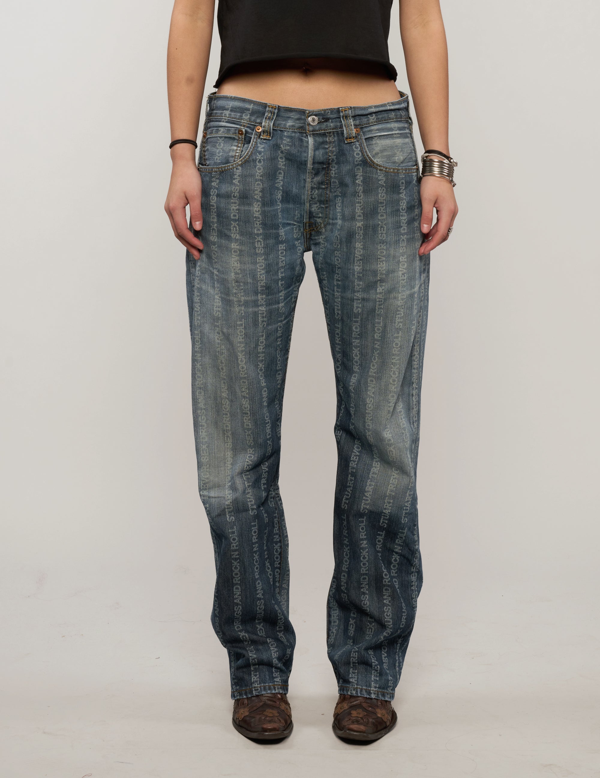 S'x Drugs and Rock N Roll Jeans