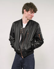 IMMORTAL Sebring Bomber Jacket - Chintz Woven Twill in Black