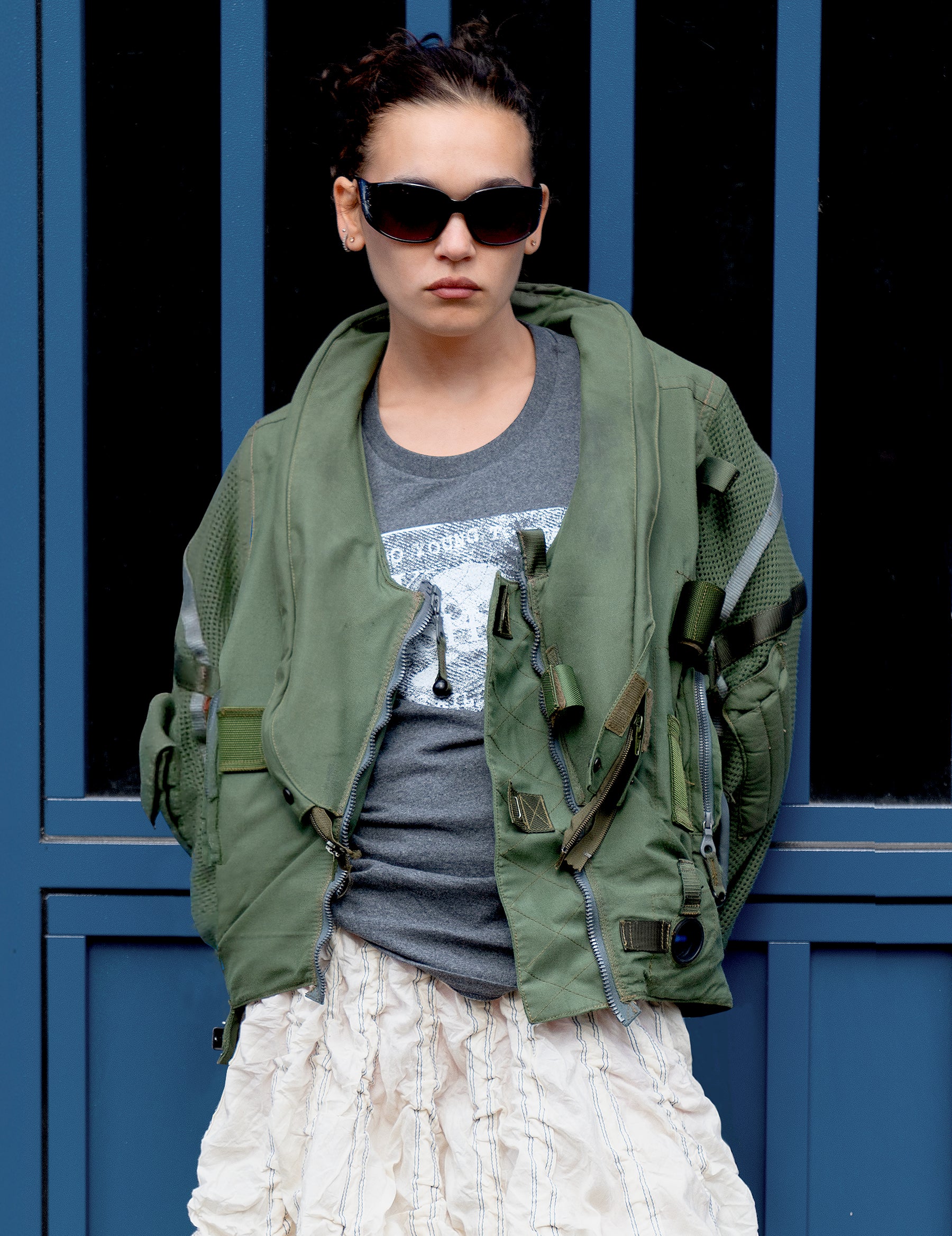 Women's Vintage Hurricane RAF Flight Jacket in Khaki Green | Stuart Trevor
