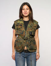 Veste sans manches tactique en camouflage Flecktarn