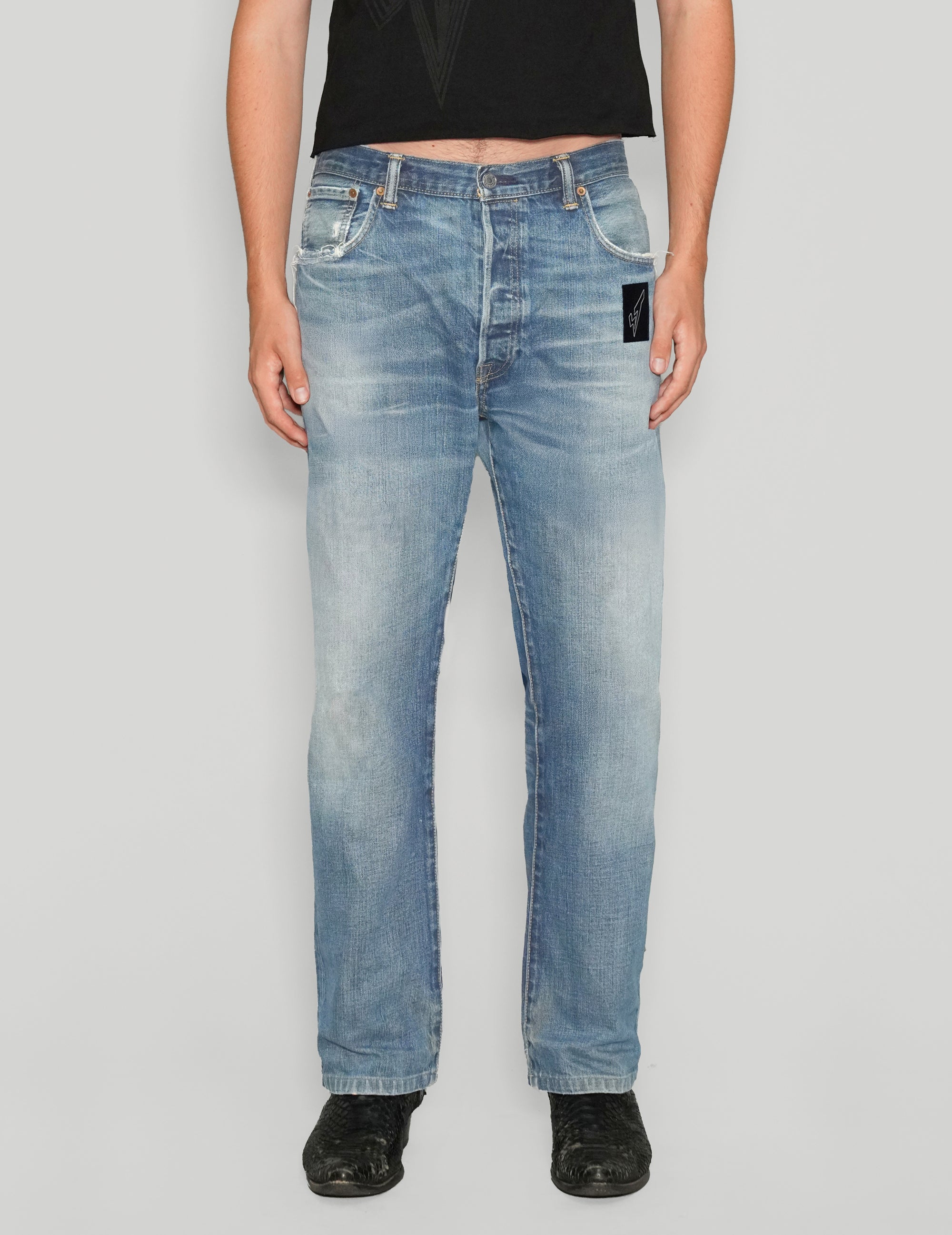 ST Logo Jeans in Light Blue