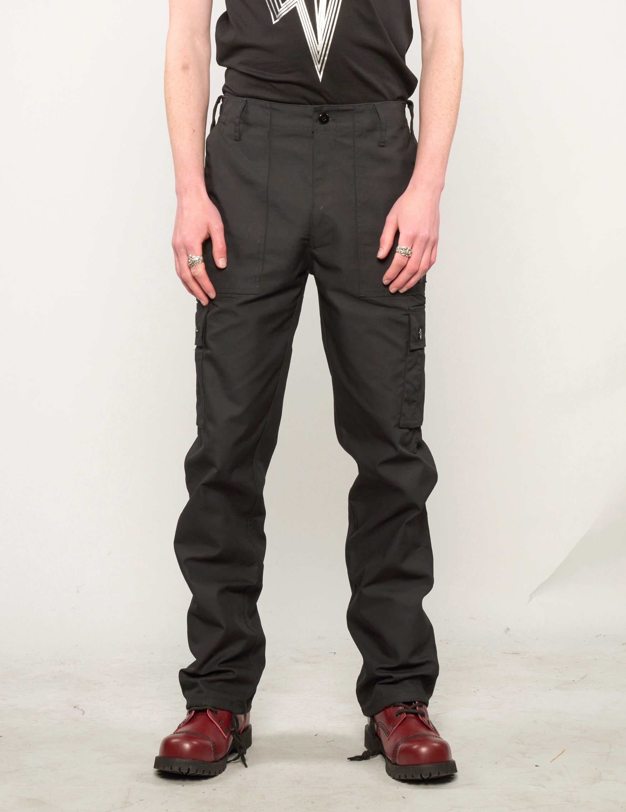 Cargo Trousers in Black