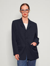 Party Back Blazer - Gold Sequin - Navy