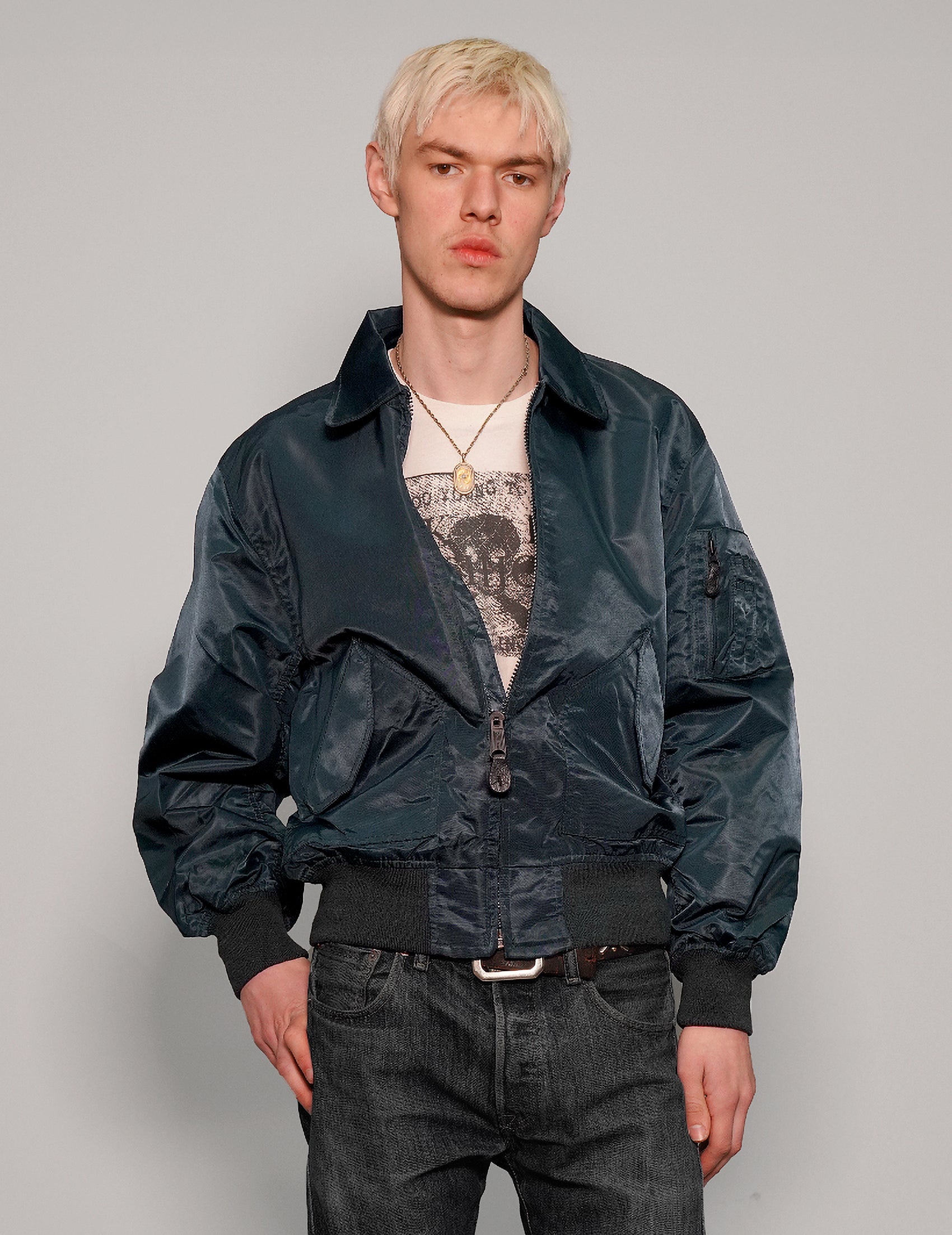 MA-2 Light Weight Bomber Jacket in Blue