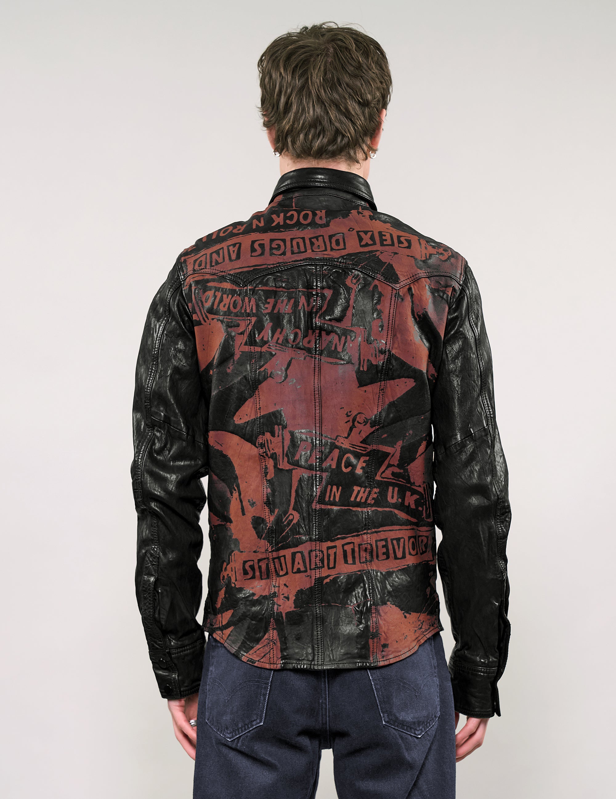 IMMORTAL Leder-Patch-Jacke