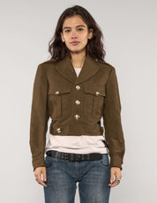 Französische kurze Militär-Blousonjacke