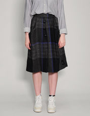 Tartan High-waisted Skirt
