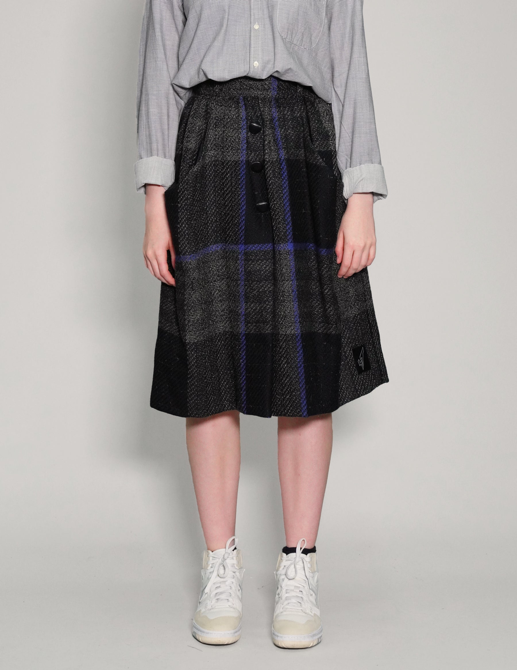 Tartan High-waisted Skirt