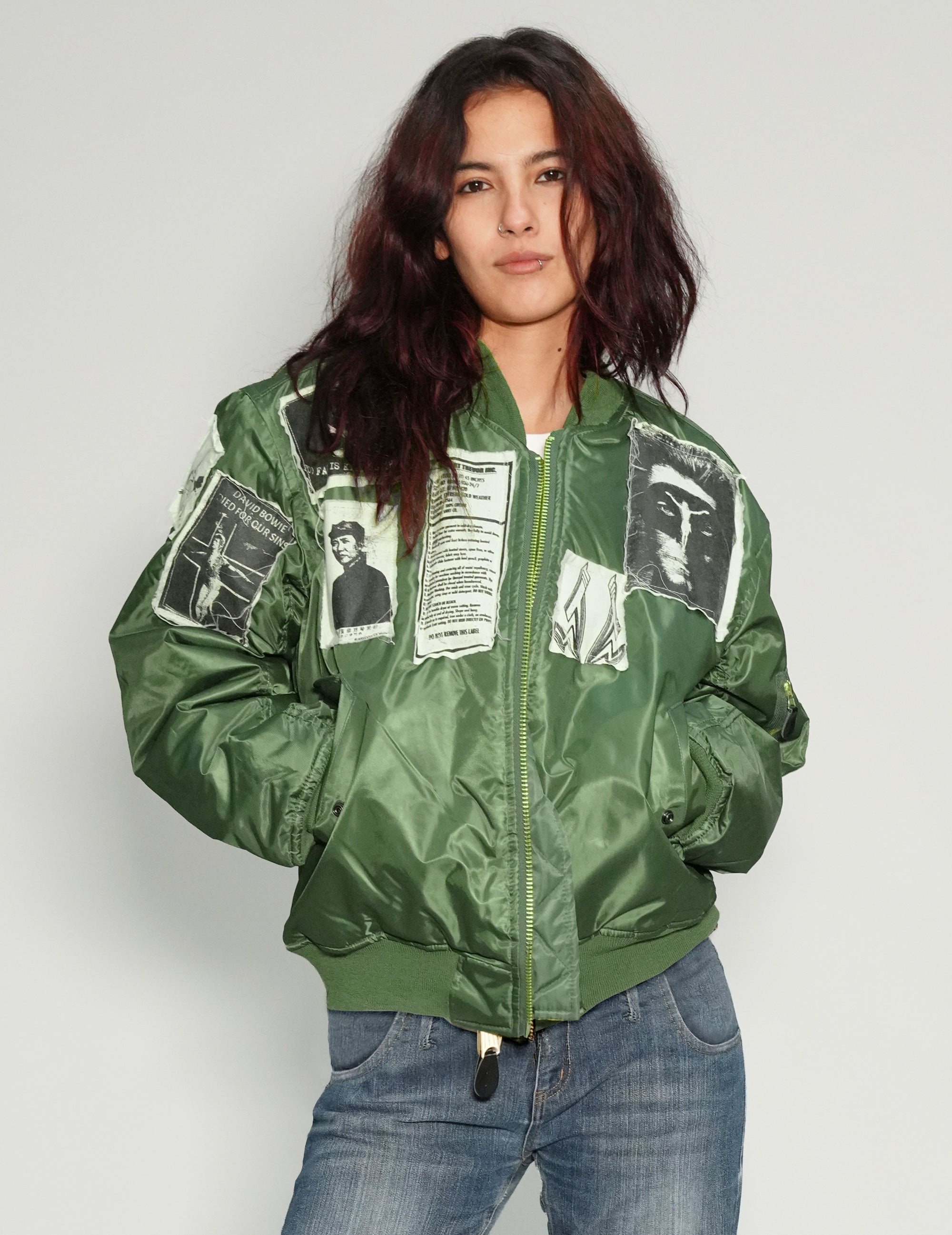 MA 1 Patched Bomber in Green