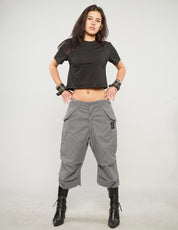 M51 Khaki Cropped Cargo-Hose