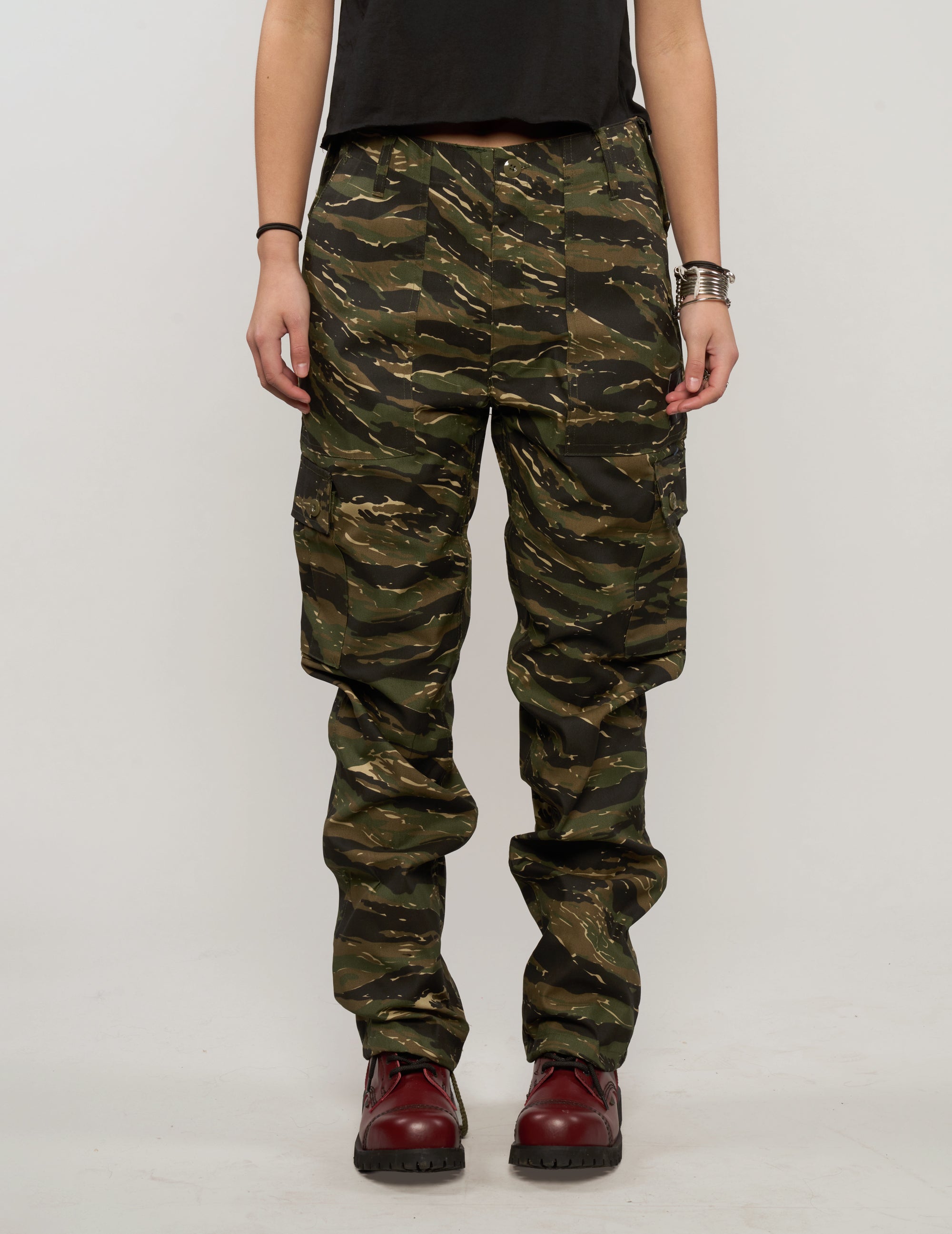 Cargo Trousers in Tiger Stripe