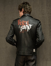 Born Saint Biker Jacket in Black