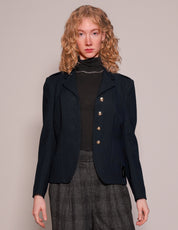 Vintage Naval Uniform Blazer in Navy