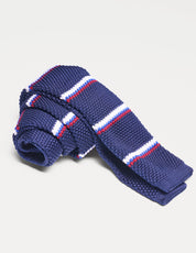 Elensa Silk Tie - Blue Stripe