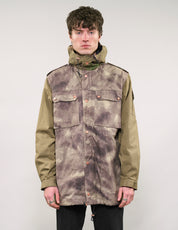 IMMORTAL Hooded Desert Parka in Khaki & Camo