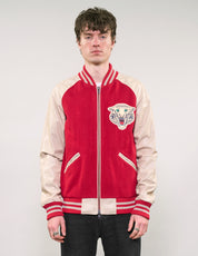 IMMORTAL Varsity Bomber Jacket - Red