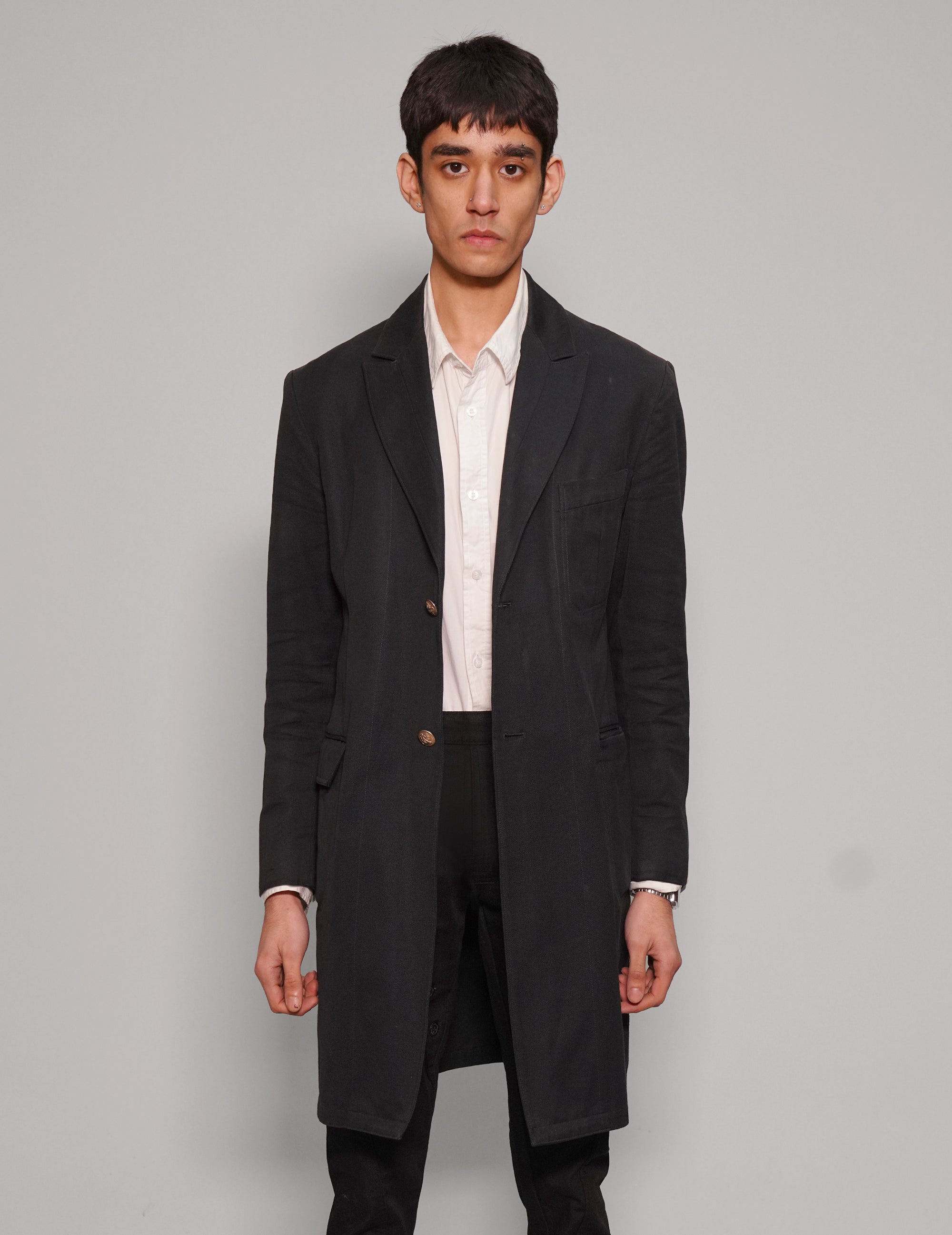Vintage Frock Coat in Black