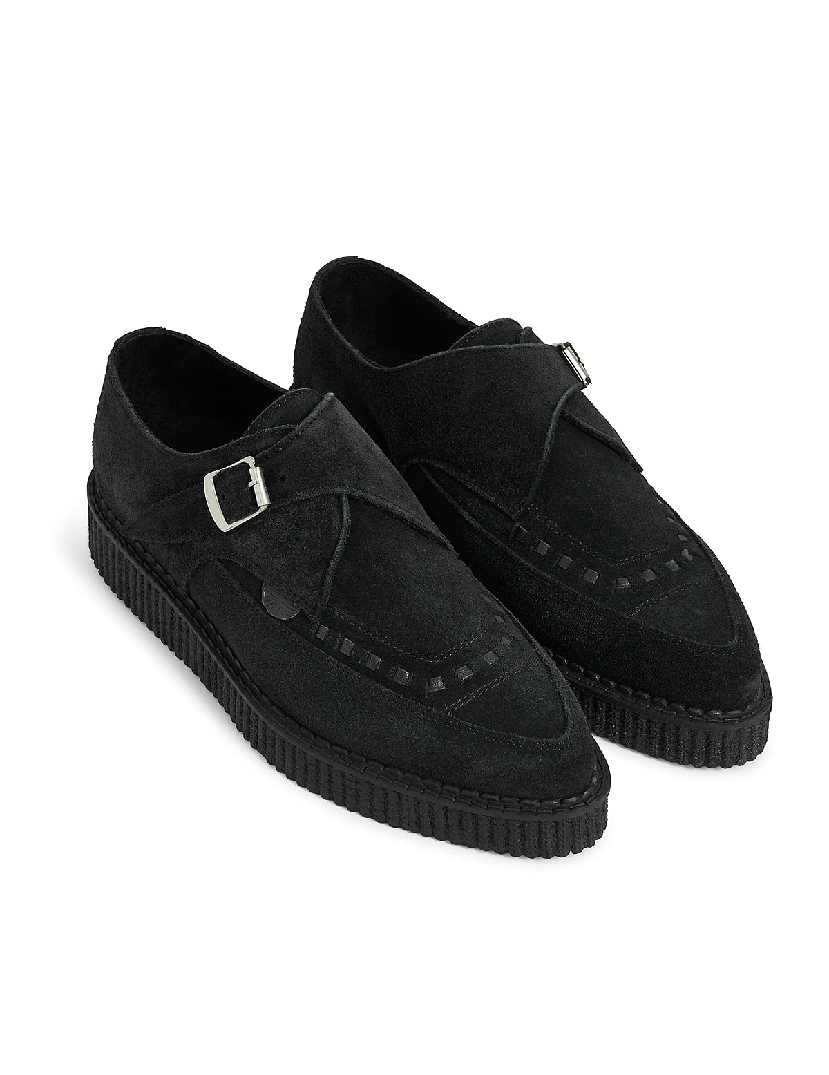 Underground Apollo Creeper Shoes in Black Suede