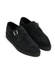 Underground Apollo Creeper Shoes in Black Suede