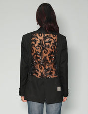 Party Back Tuxedo - Black Sequin