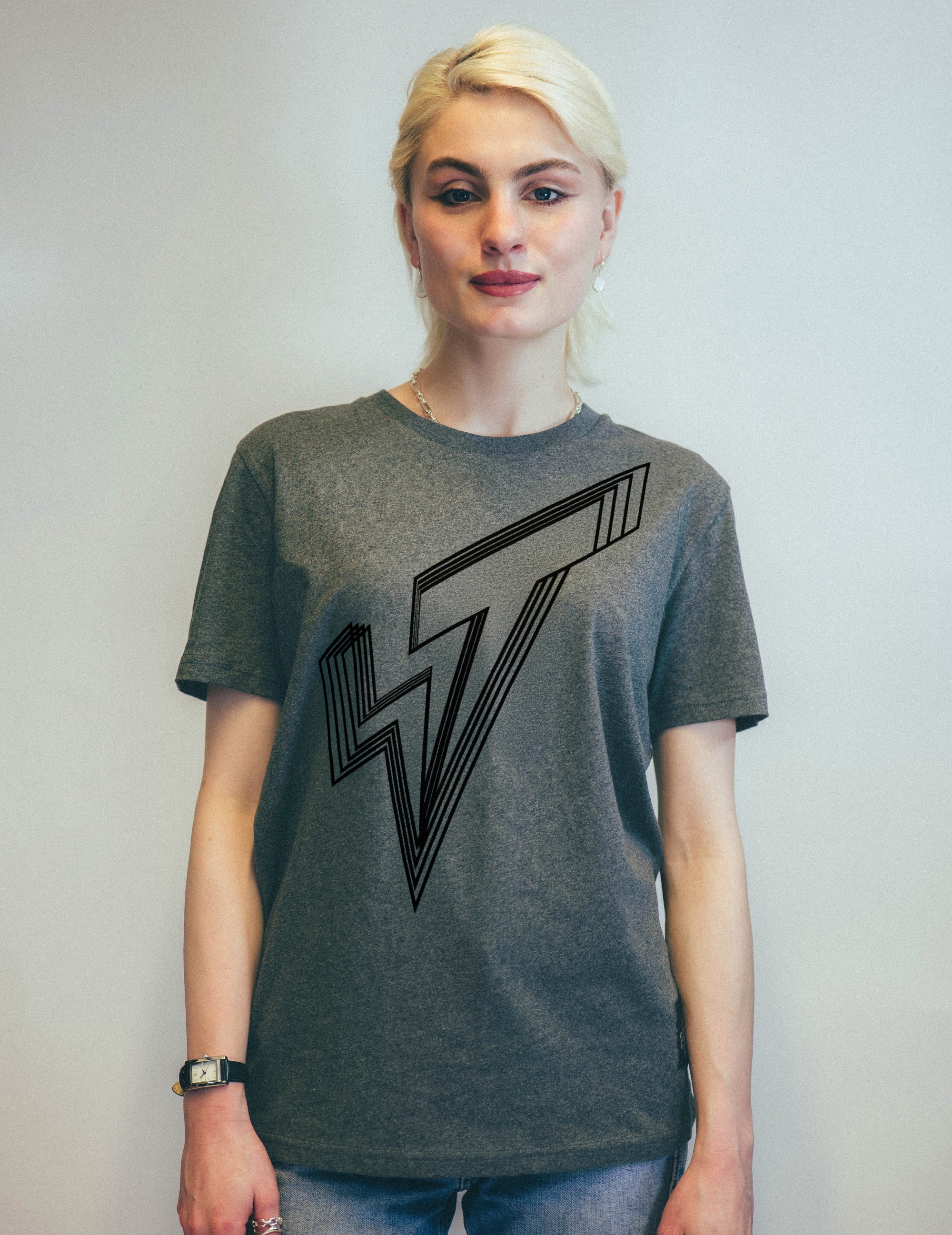 Walk The Line ST Logo T-shirt in Grey