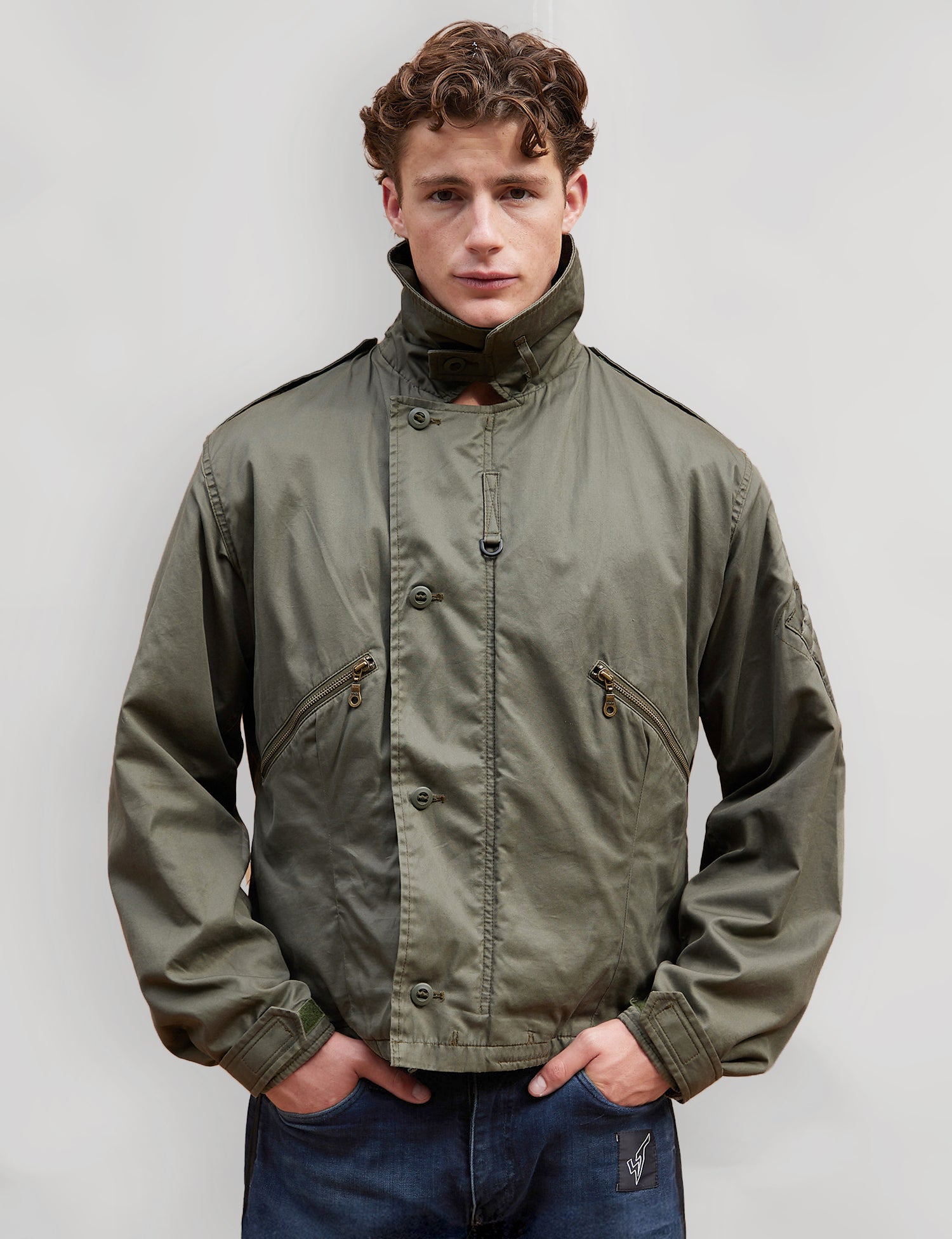 RAF MK3 Stehkragenjacke in Khaki