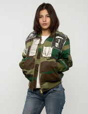 MA-1 Bomberjacke mit Patches in Tarnfarben