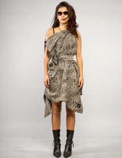 Das Piratenkleid – Barock-Jacquard-Rayon-Taft in Steingrau