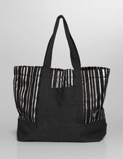 ST Tote Bag - Cotton & velvet Jacquard Stripe