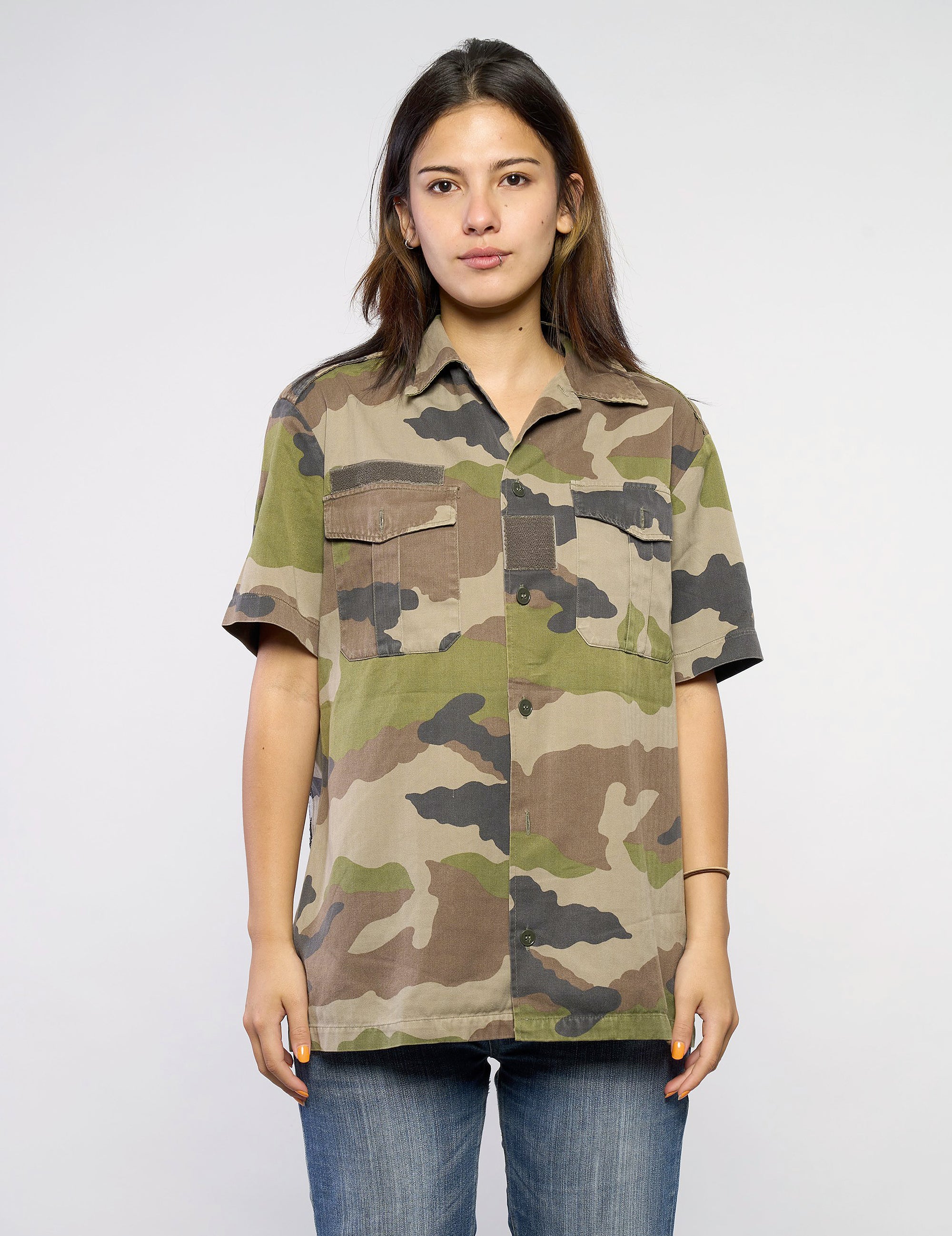 Chemise de soirée à paillettes noires - Camouflage