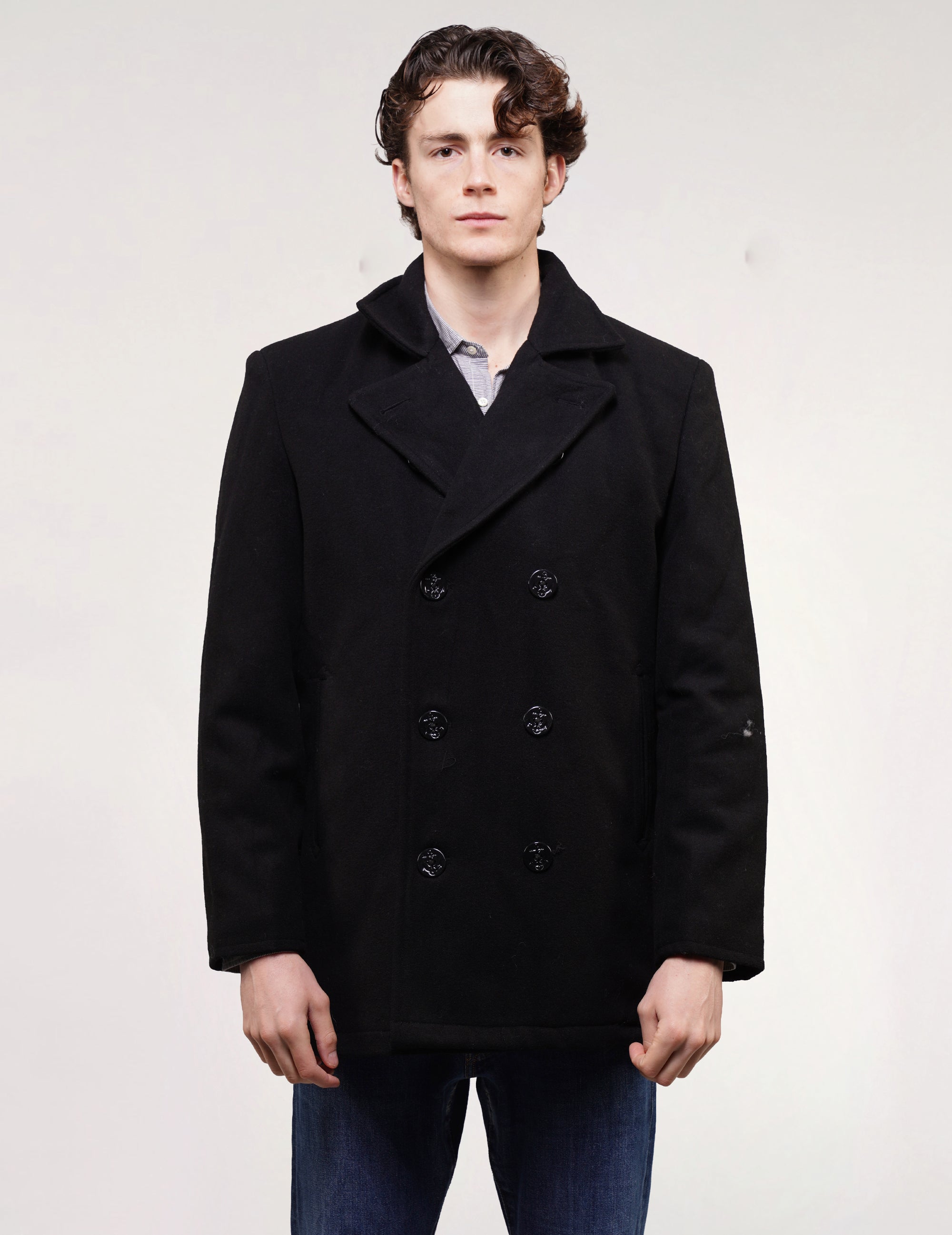 US Naval Service Wool Flannel Peacoat