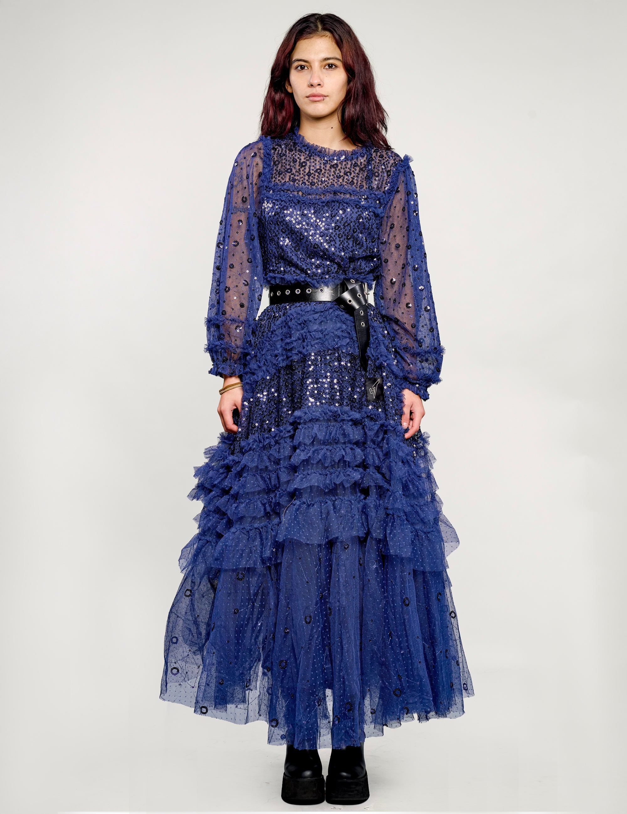 Killing Eve style Midnight Blue Ball Gown