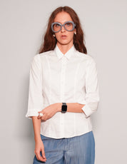 Cropped Sleeve Blouse