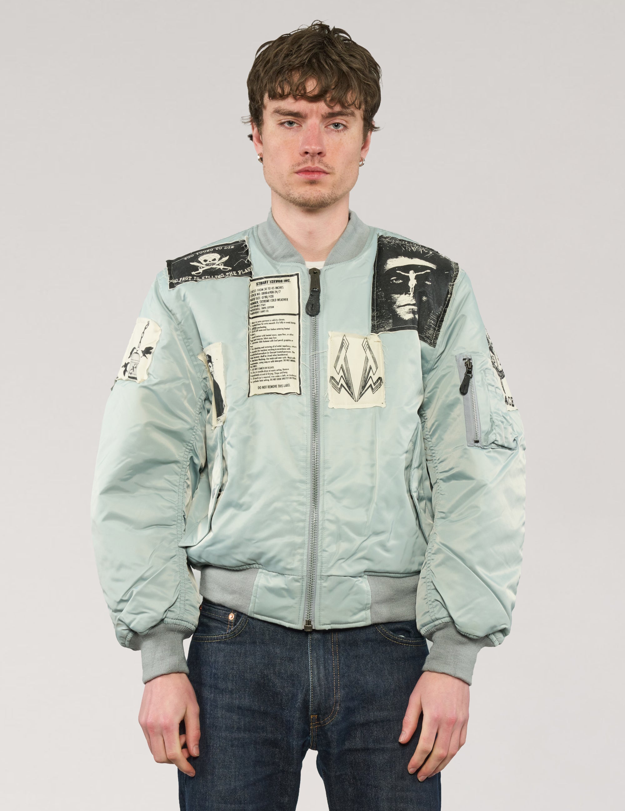 MA-1 Patched Bomber in Grey