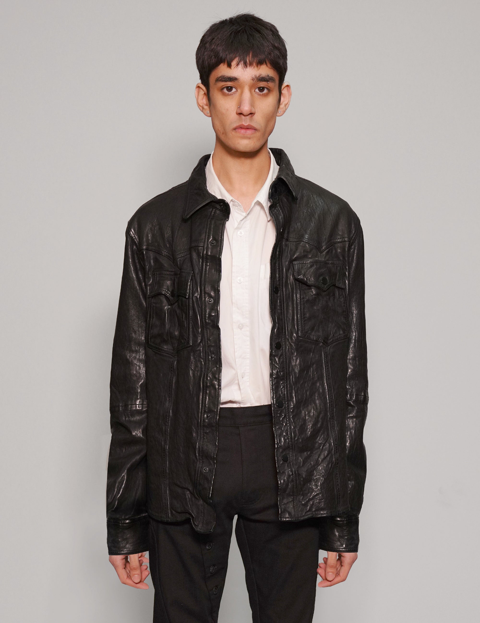 IMMORTAL Leder-Patch-Jacke