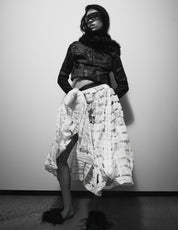 RAF Hurricane Parachute Long Skirt in White