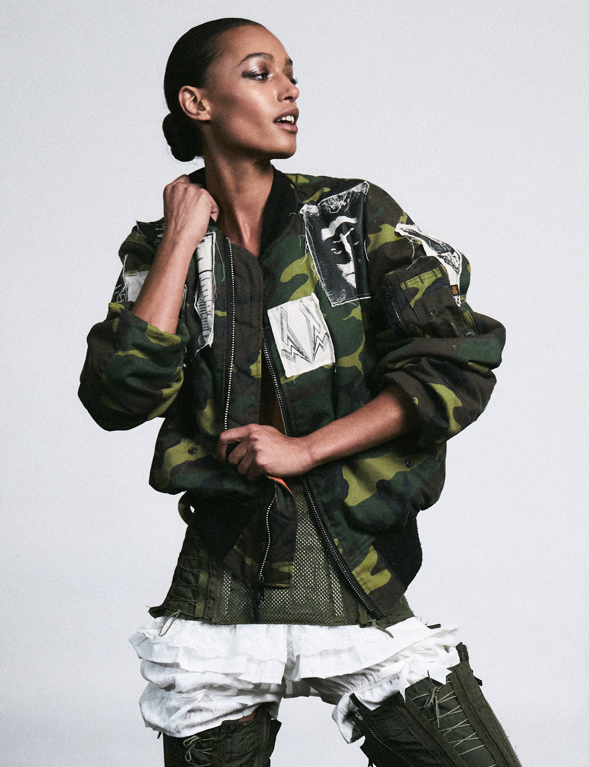 MA-1 Patched Bomber in Camo