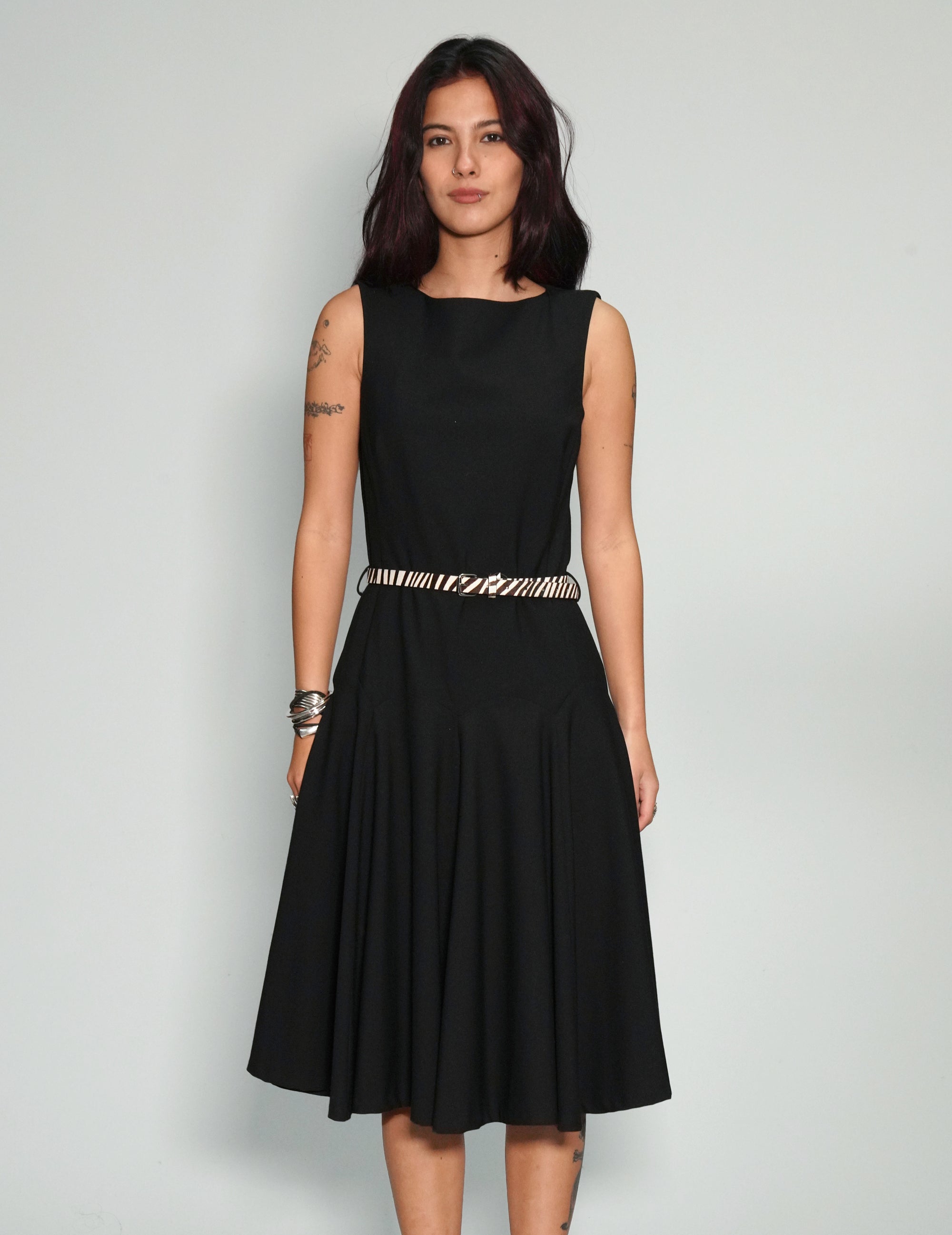 Black Zebra Dress