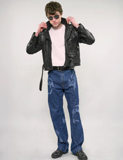 Laser Printed Prisoner Jeans