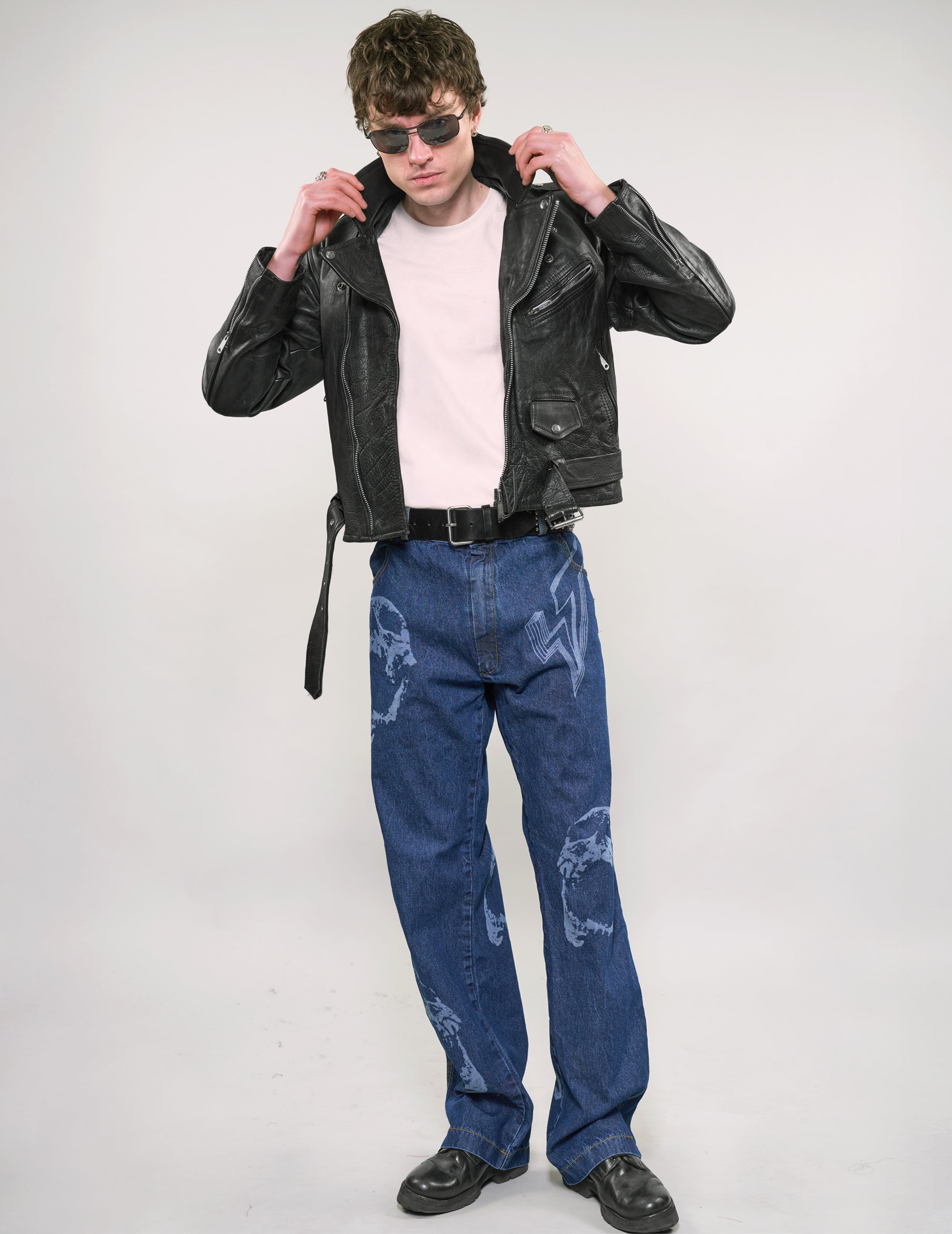 Laser Printed Prisoner Jeans