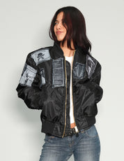 MA 1 Patched Bomber in Black