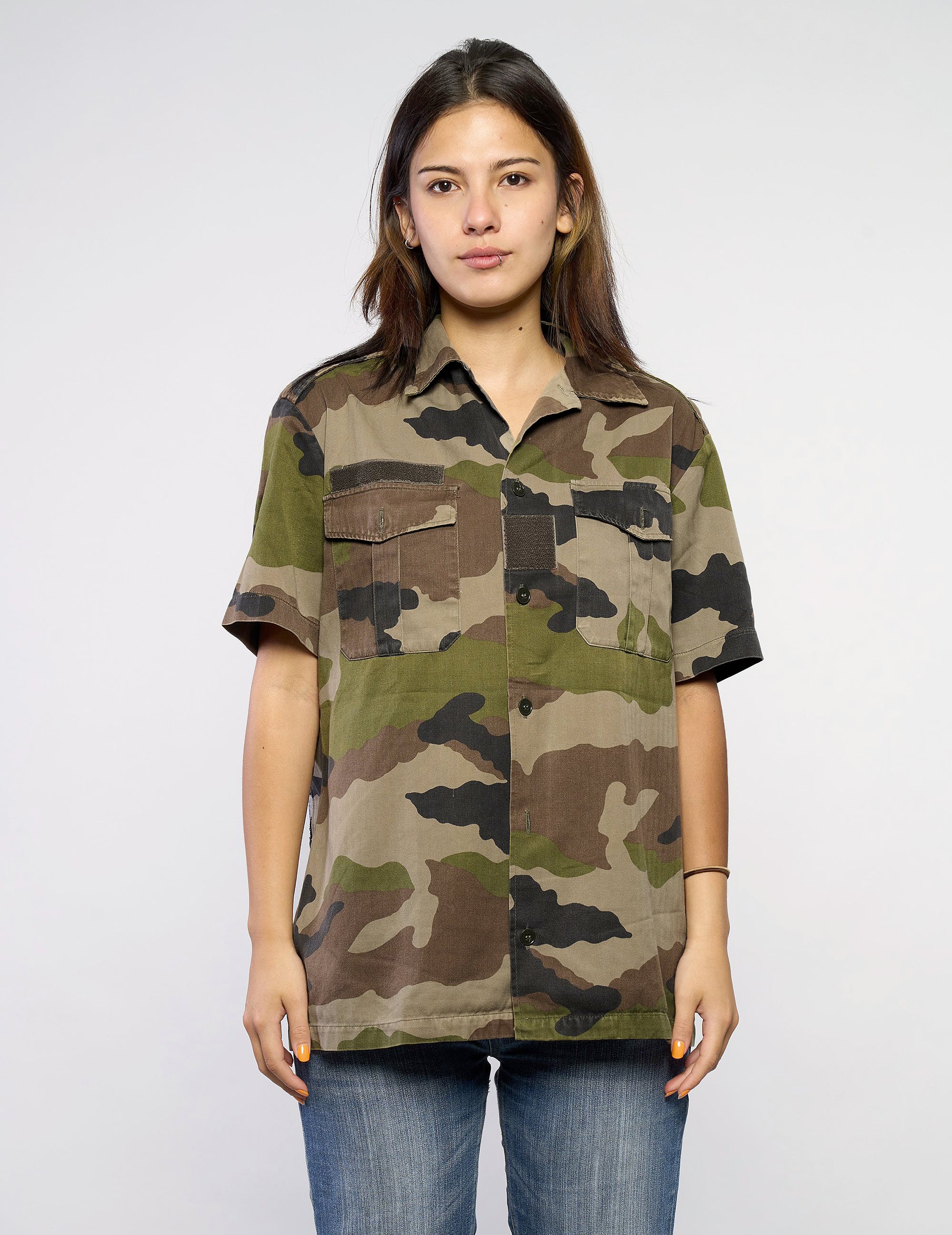 Party Back Short Sleeve Shirt - Black Sequin
