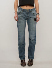 Laser Printed ST Jeans in Indigo