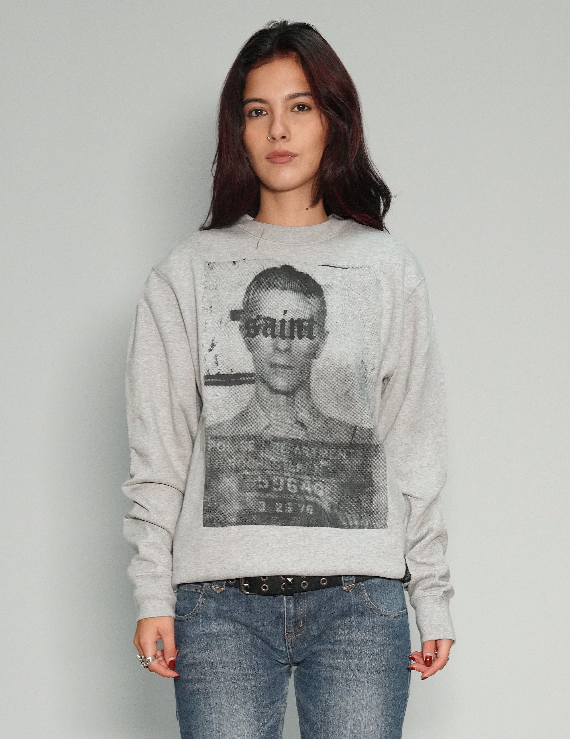 'Saint' Sweatshirt in Grey