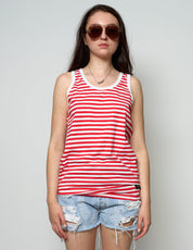 Vintage Marine T-Shirt mit blauen Streifen