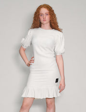 Puffed Sleeve Dress