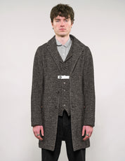 IMMORTAL Silverstone Frock Coat - Grey & White