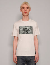 Men's Graphic T-Shirt with Anti Fast-Fashion Print in White | Stuart Trevor