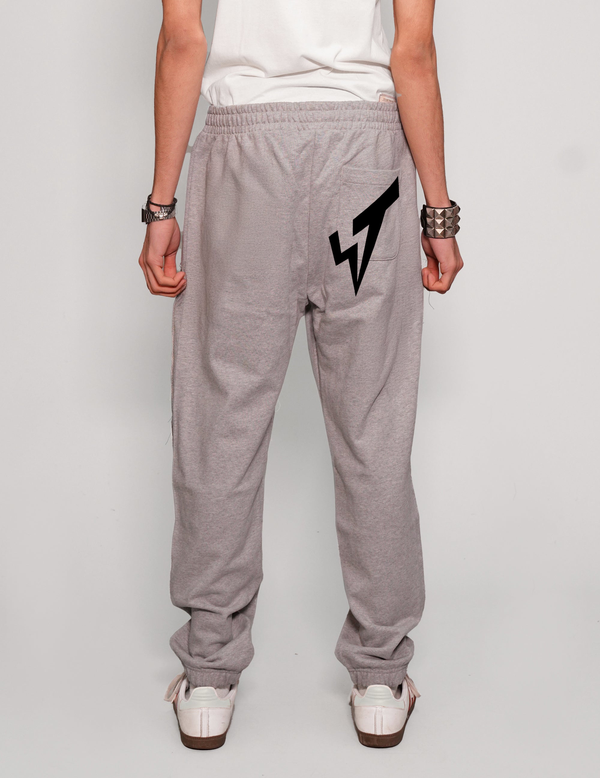 Women's Cotton Grey Joggers | Stuart Trevor