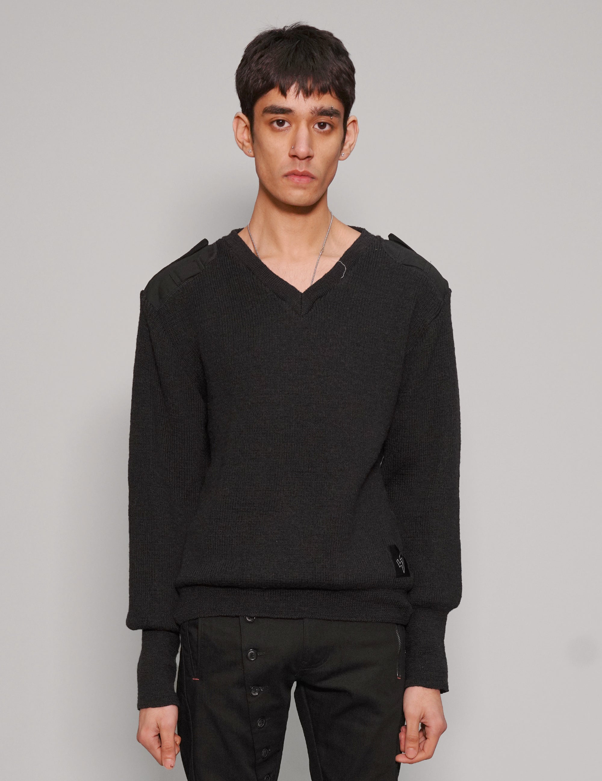 Police Sweater in Black